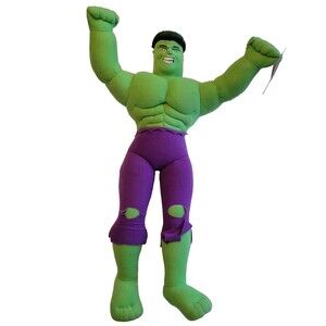 Incredible Hulk 16” Stuffed Plush Toy 2002 NWT Marvel